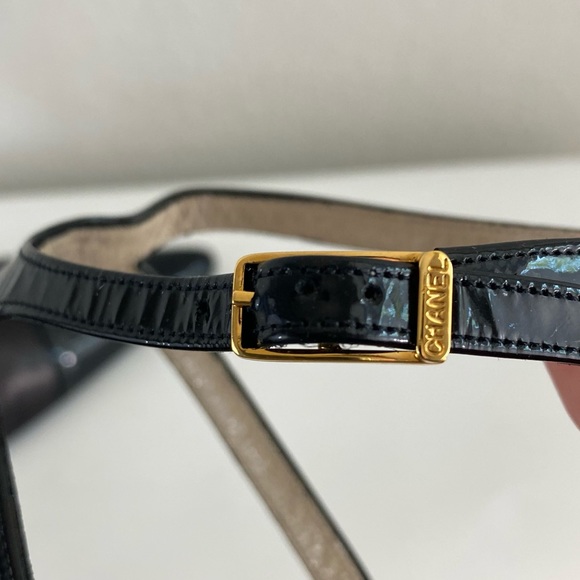 NIB Chanel Vintage Cap Toe Ankle Strap Buckle Pumps 37 - Picture 11 of 12